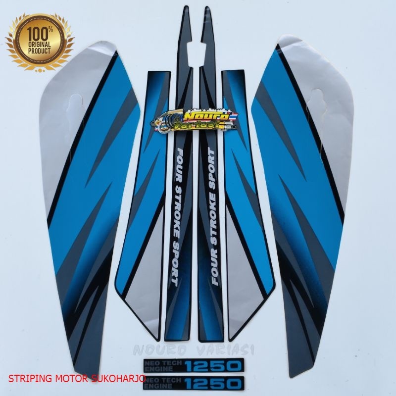 (ORI) striping honda gl max glmax 1996 biru neo tech list standar kualitas original