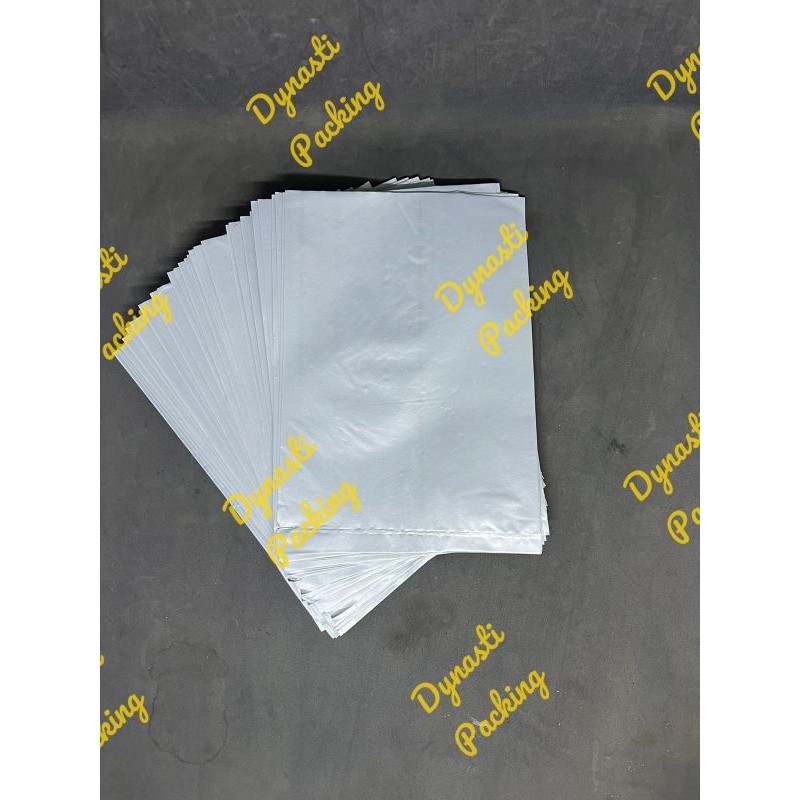 Plastik Packing online HD Silver No Plong Olshop Bungkus Paket 25x35