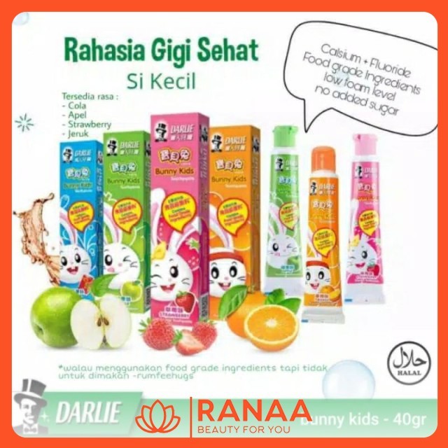Pasta Gigi Anak Darlie Bunny Kids Toothpaste 40gr - darlie