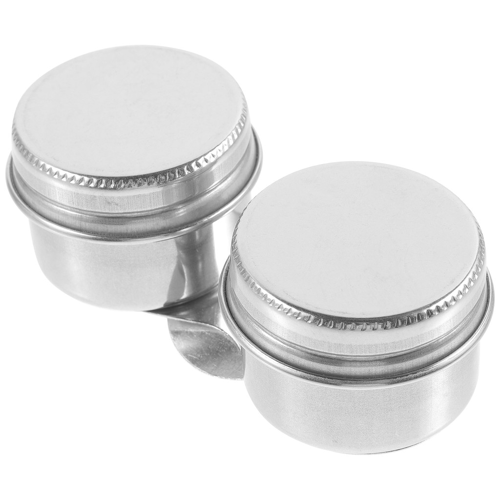 

Double Dipper Palette Cup Stainless Steel Oil Palette Cup Artists Painting Supplies Portable Palettes Cup Brush Cleaning Pot