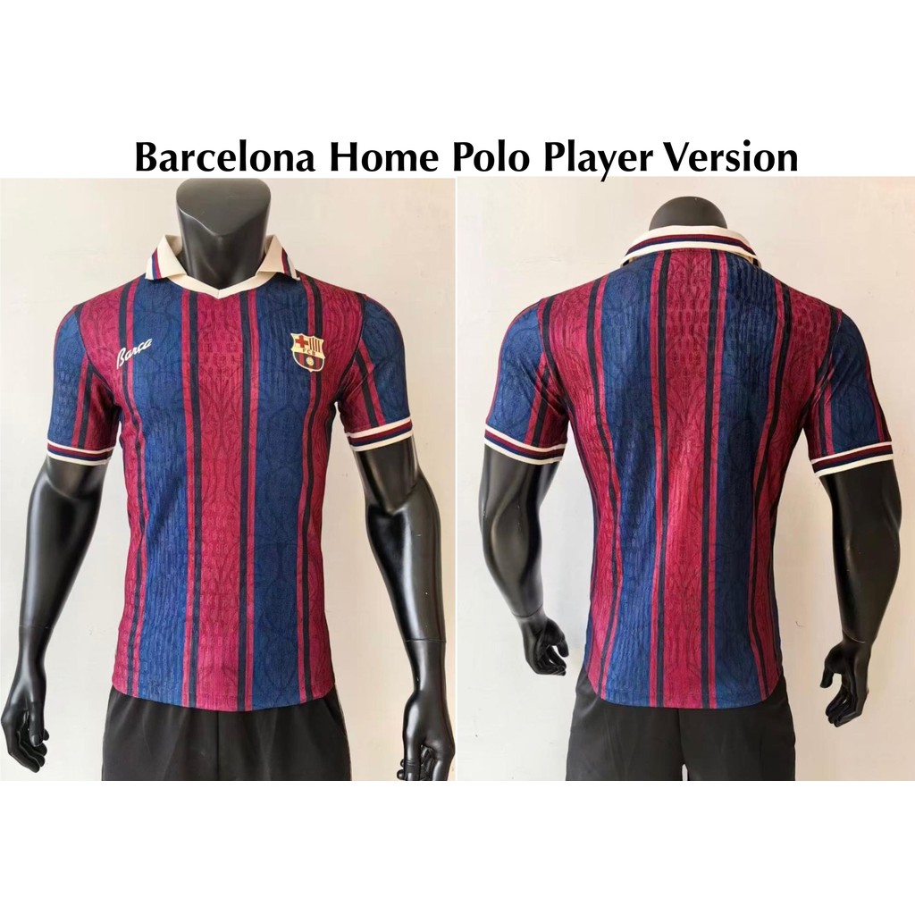 BARU PLAYERISSUE BARCA HOME POLO VERSION JERSEY BARCA HOME Pi