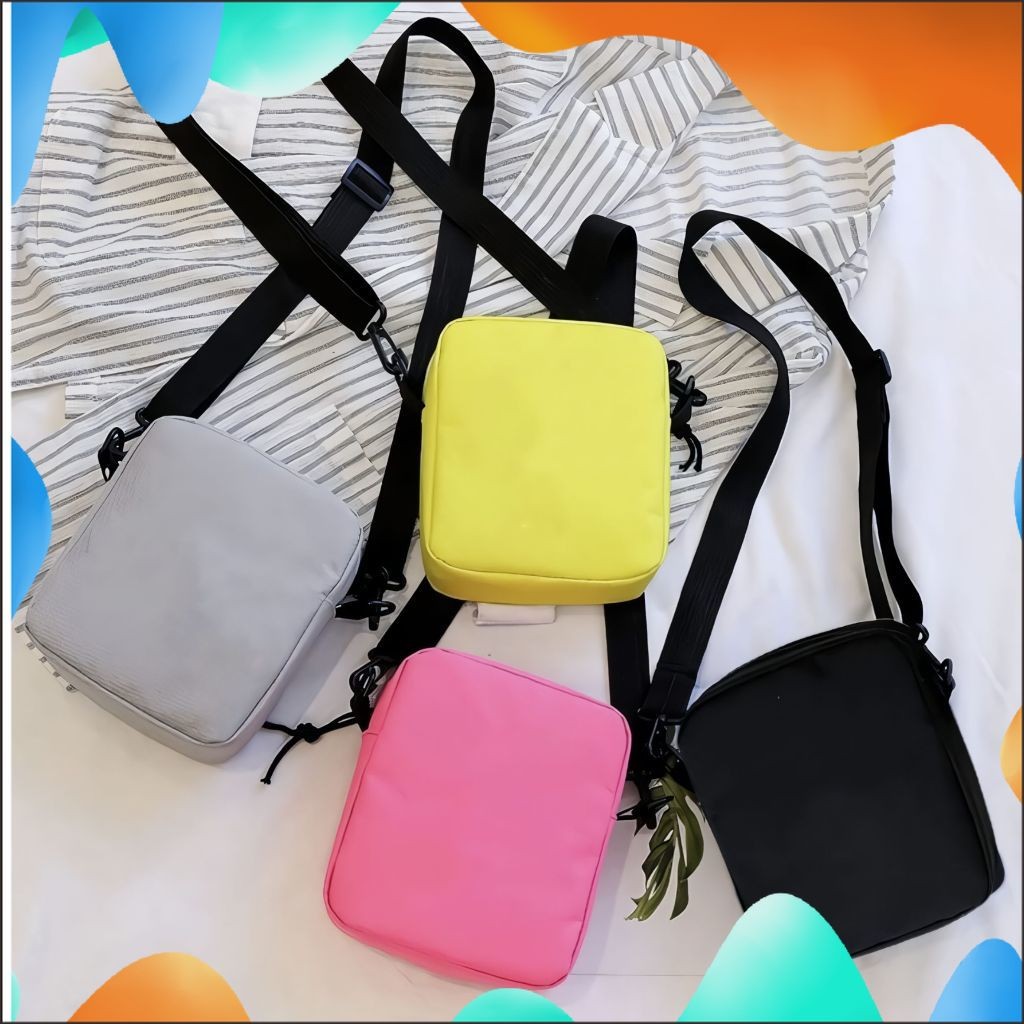 RHD Tas Selempang Polos Anak Laki laki dan Perempuan Fashion Kids 22 A5