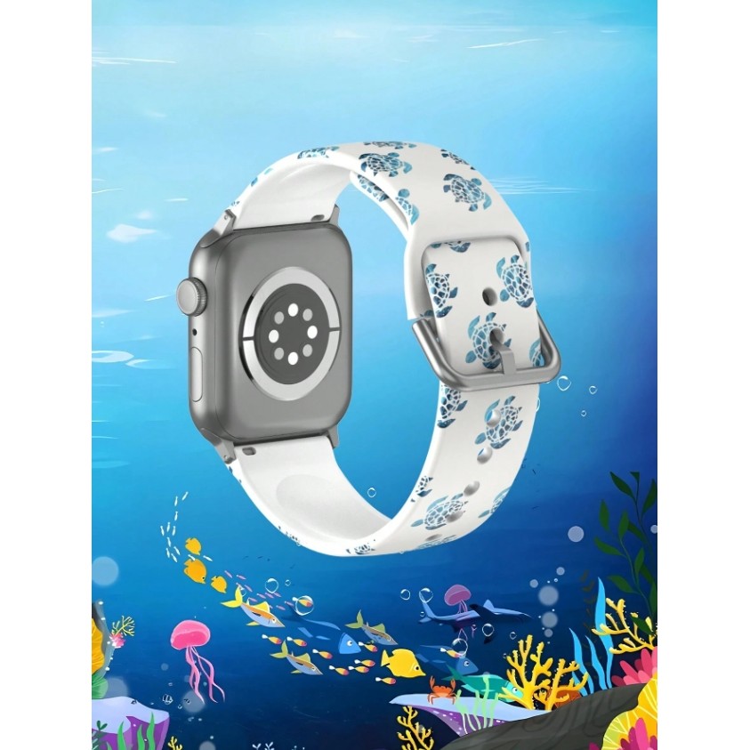 Tali Strap Gelang Soft Gambar coretan penyu iWatch Apple Watch 1 Watch Series 1 Watch Sories 2 Watch