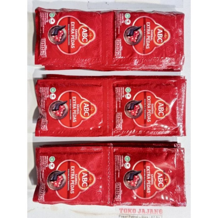 

NEW ITEM ABC SAMBAL EXTRA PEDAS PCK 150G (10 X 15G) BAHAN MASAK