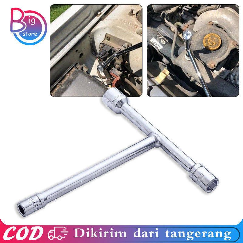 Kunci T Mini Ukuran 8 10 12mm Chrome Vanadium Kunci Sok T Putih Cocok Mobil Sepeda Motor