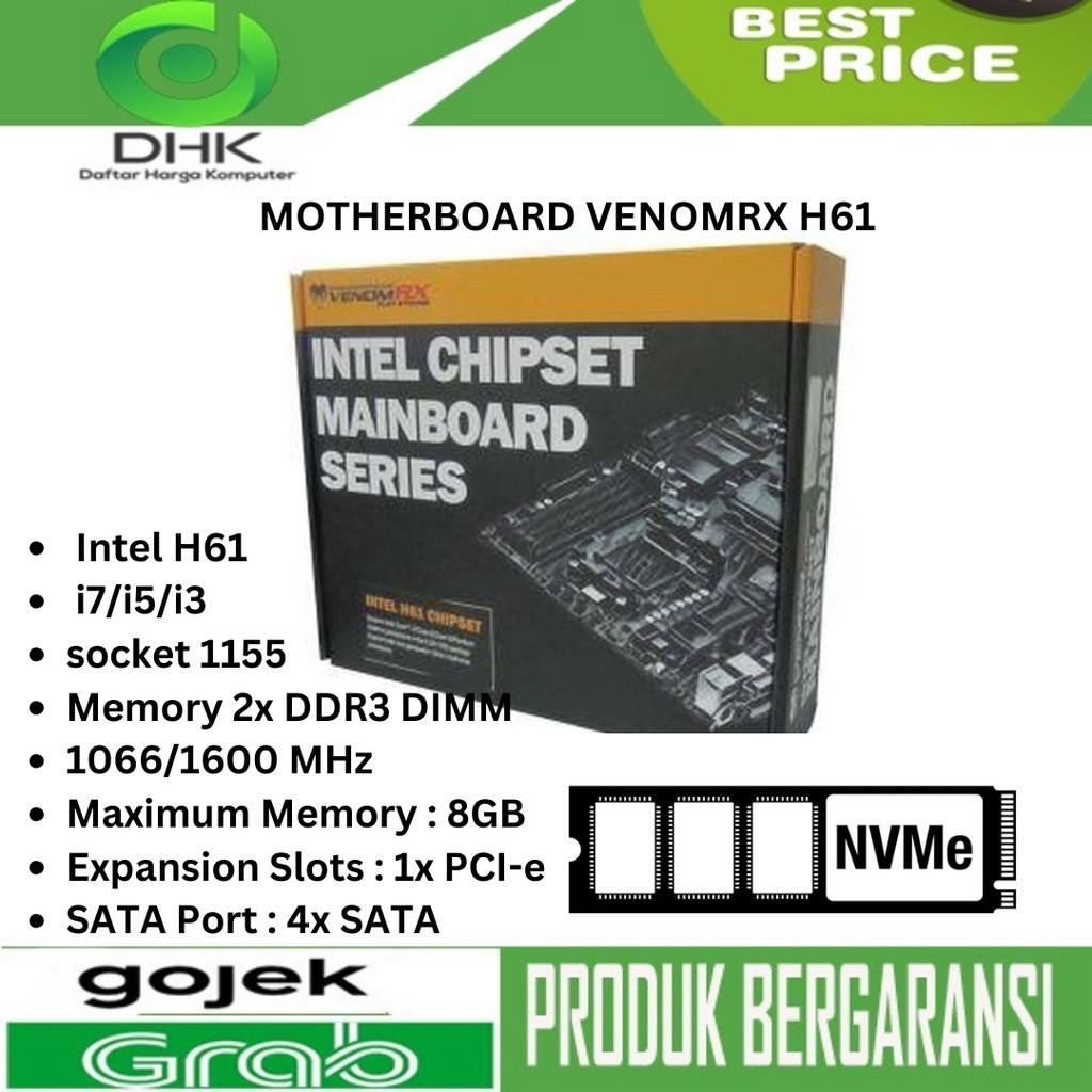 MOTHERBOARD VENOM RX H61 soket 1155