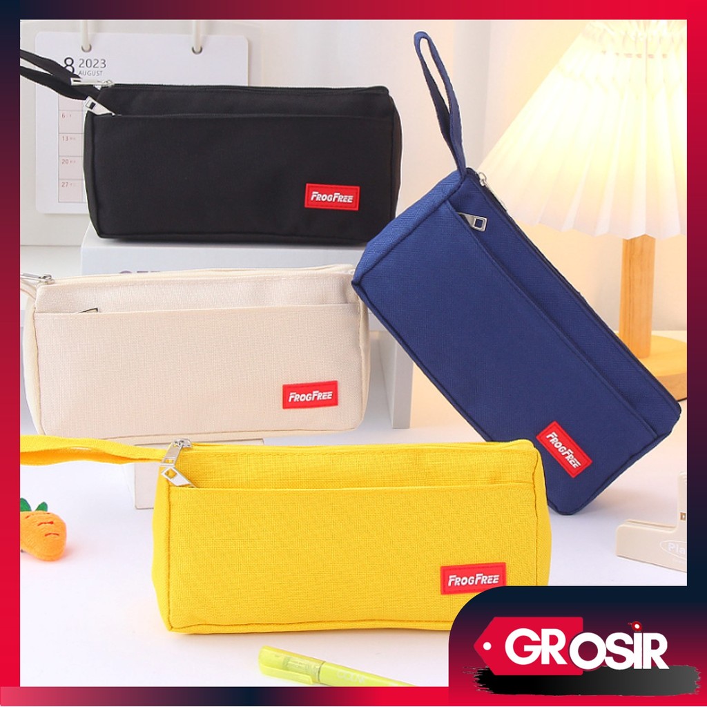 

Grosir - S6454 Kotak Pensil Kapasitas Besar / Tempat Penyimpanan Alat Tulis Sekolah / Tempat Pensil Unik Motif Zipper Portabel