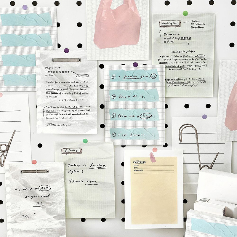 

80 Pages Dream Girl Heart Cute Memo Pad School Diary Message Memo Paper Scrapbooking DIY Cute Stationery Non Sticky Notes