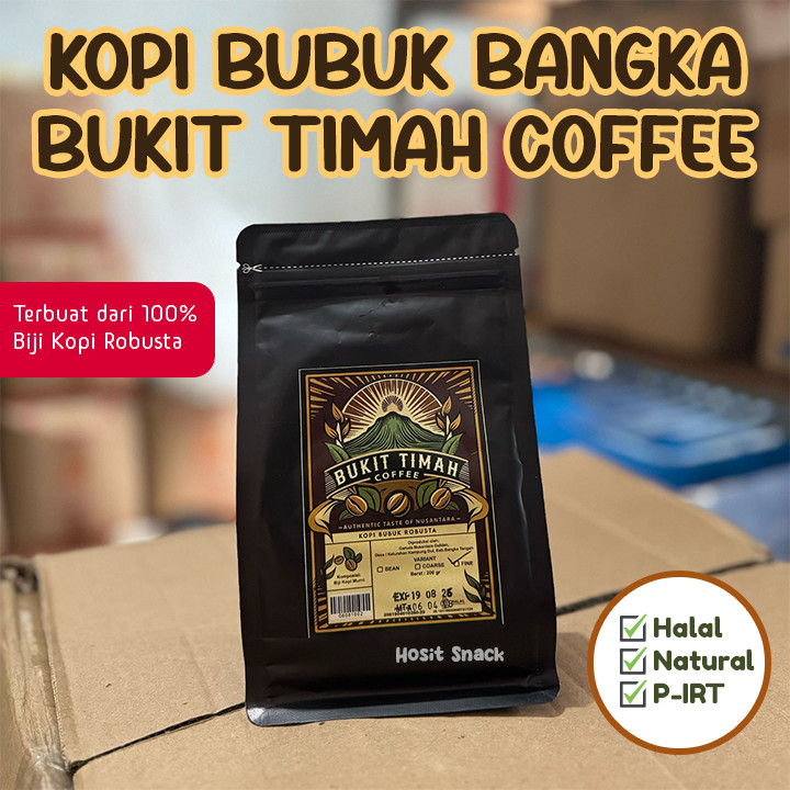 

Kopi Bangka Bukit Timah Coffee 200gr / Kopi Bubuk Bangka Bukit Timah 100% Kopi Murni Robusta / Kopi Giling Sumatra Halal Fine Coffee Powder