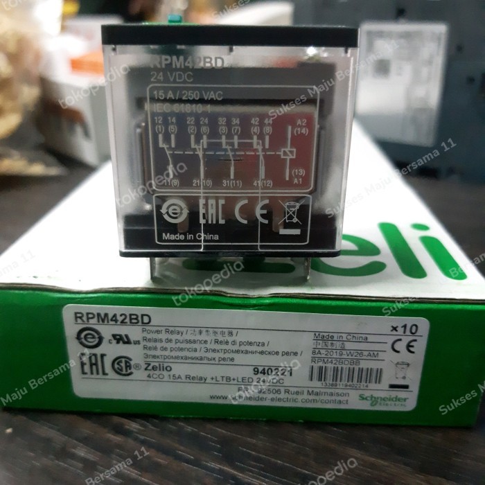 RELAY RPM42BD 24Vdc Schneider