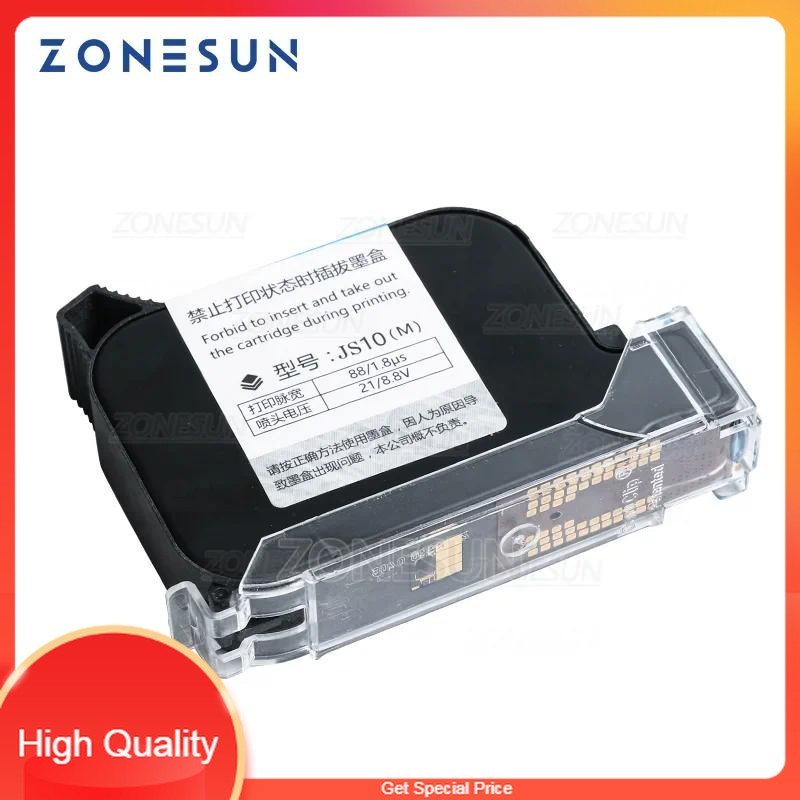 

THE BEST ZONESUN Ink Cartridge For Printer Ink Box For Handheld Intelligent USB QR Code Inkjet Printer Coding Machine ZS-IC1