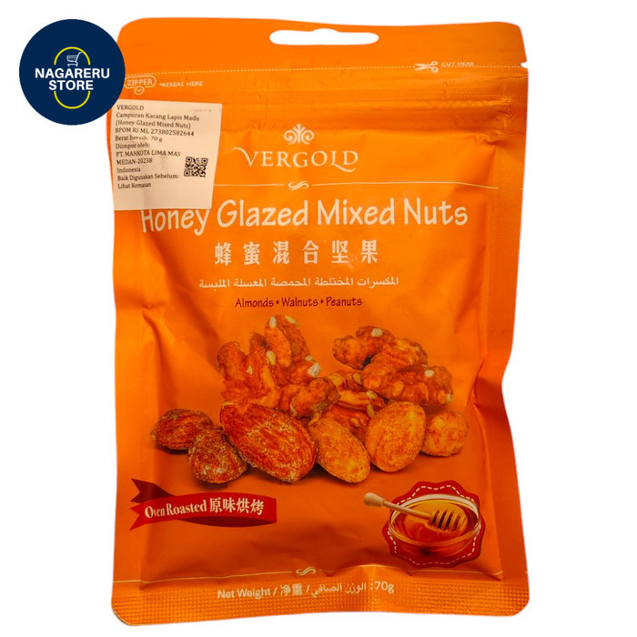

Vergold honey glazed mixed nuts 70gr