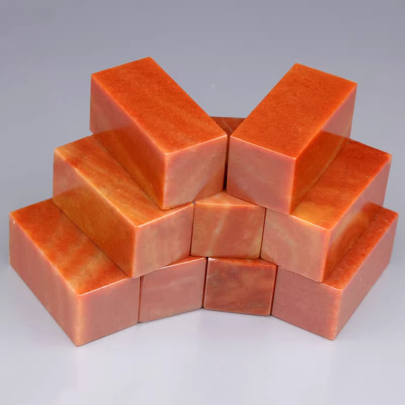 

Shoushan Stone Blank Seal Adult Student Beginner Carving Practice Stamp Calligraphy Painting Stamps Natural Stone Rectangle Seal