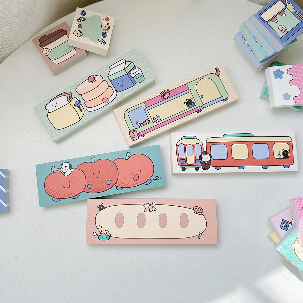 

Retro Store Sticky Notes Book Cute Sticky Notes Paper Study Notes Student Handbook Material Kawaii School Supplies No Stickiness