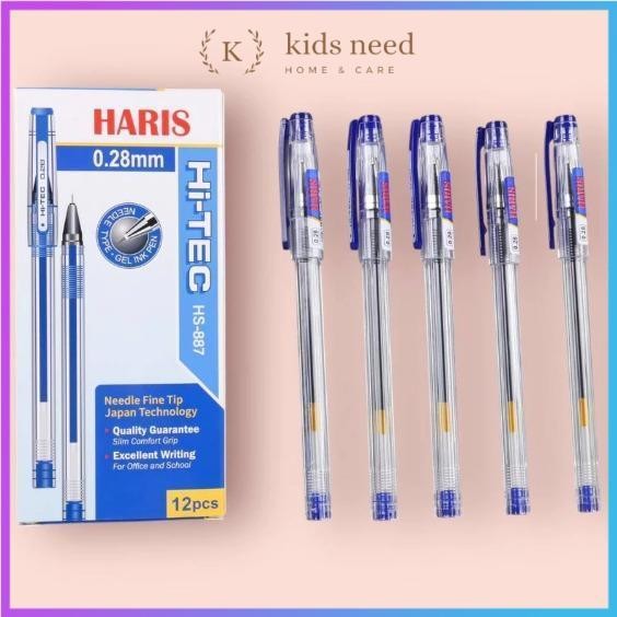 

NEW PROMO-[Terlaris] (12pc) HI TECH Pulpen 0.28MM / PEN GEL HITECH HI-TECH Murah/ Pel Jel Mata Jarum Hi tech H 1PAK/12PCS Hitam Tinta - Biru