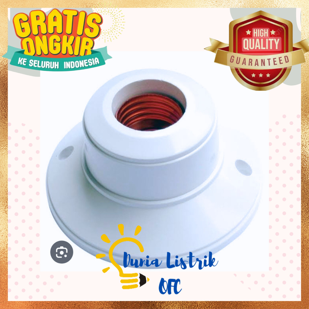 Fitting Plafon Bulat BROCO 1212 Fiting Plafon BROCO Bulat 1212 Rumah Lampu Bulat Broco Kap lampu Bul