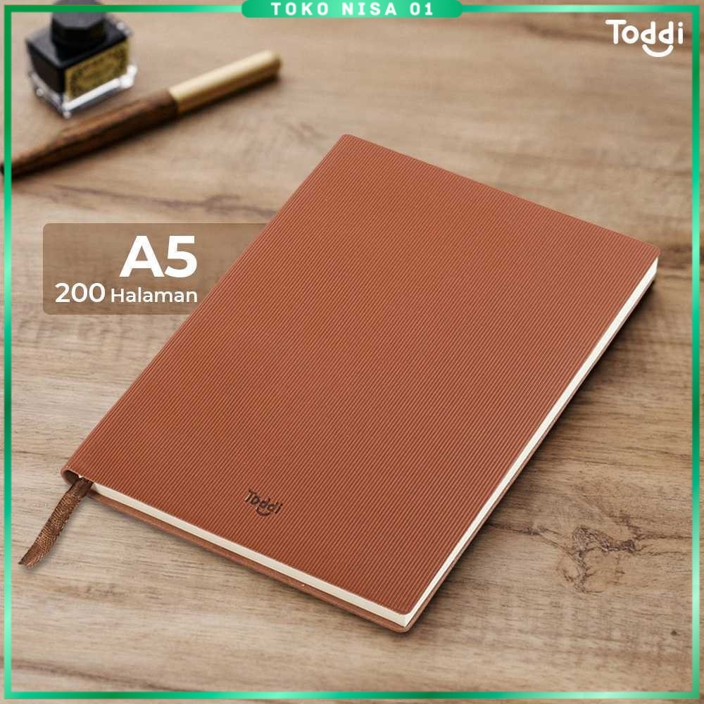 

Toddi Buku Jurnal Leather Notebook Diary 68GSM 200 Halaman Grid - TD101