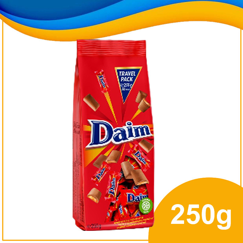 

Coklat DAIM Minis Travel Pack isi 33pcs 250gram asal Eropa