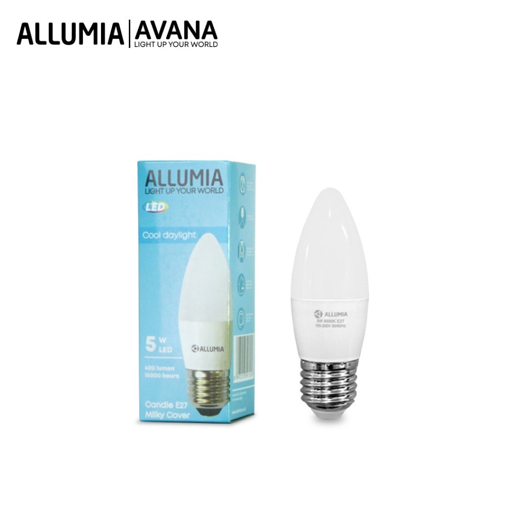 LAMPU ALLUMIA CANDLE MILKY E27