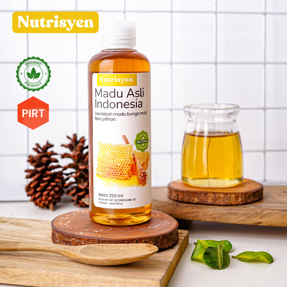 

Nustrisyen - MADU MURNI 250 ml PREMIUM GRADE A NEKTAR 100% ALAMI PURE NATURAL RAW HONEY - MADU HUTAN LIAR TANPA CAMPURAN KUALITAS