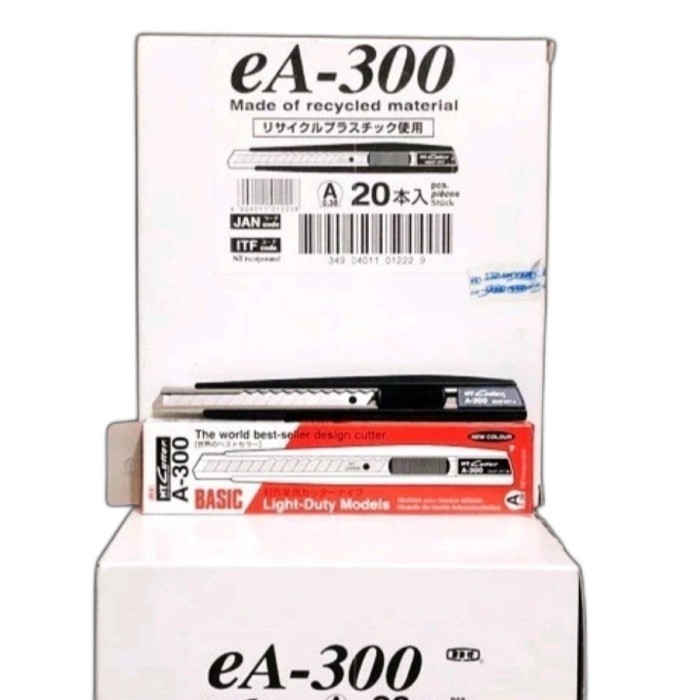 

Pisau Cutter 9 mm NT EA 300 Knife eA-300 Bonus Refill 3 pcs