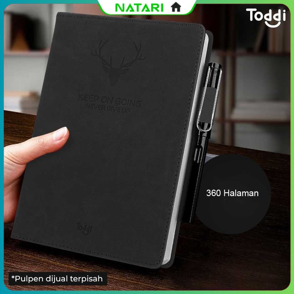 

Toddi Buku Jurnal Hardcover Notebook Diary 80 GSM 360 Halaman Grid - CW-5025