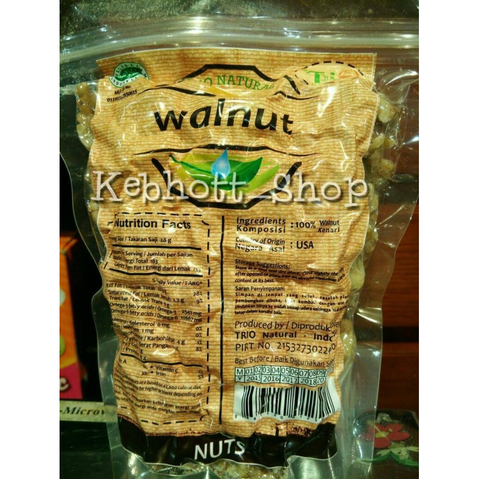 

Trio Natural Walnut 250gr