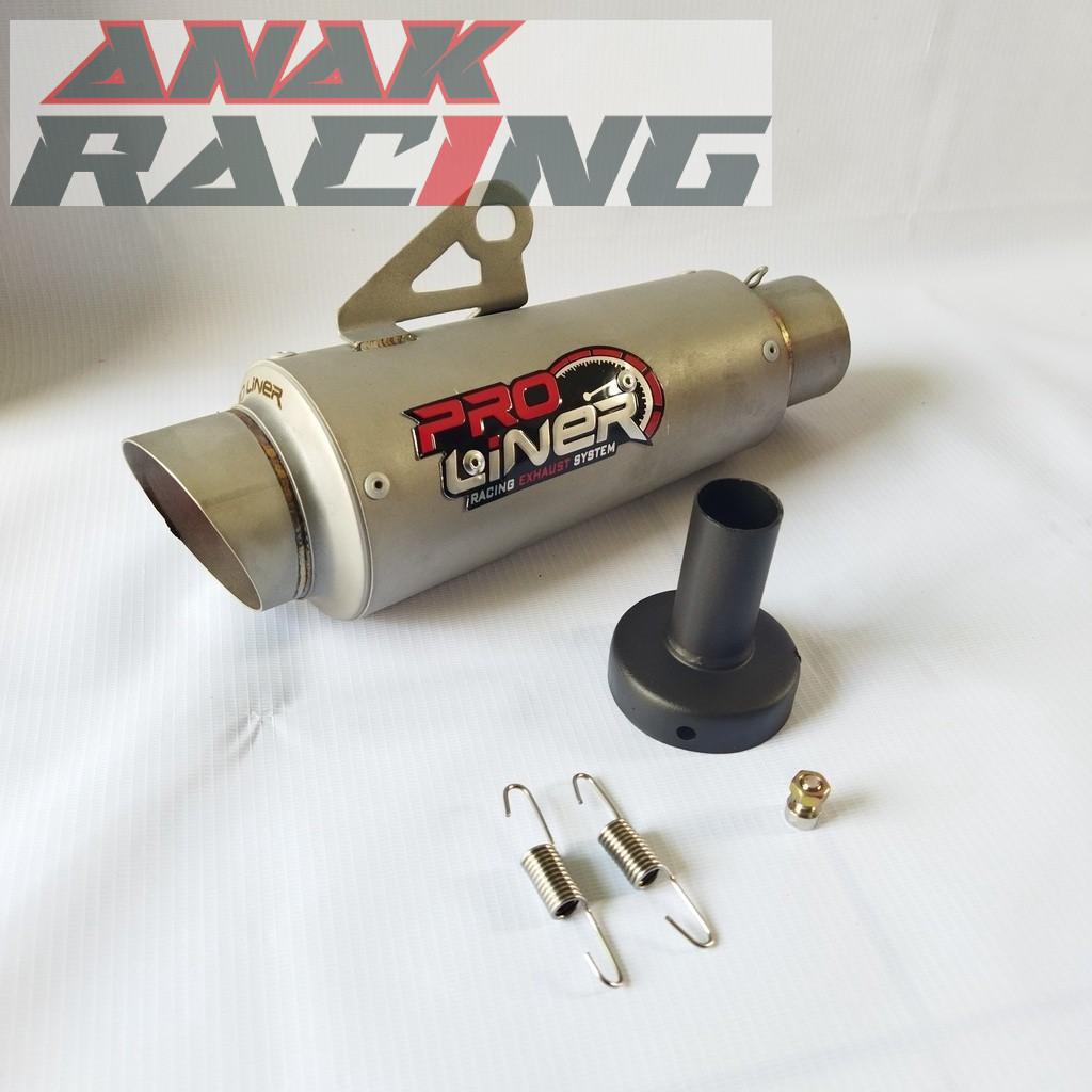 TABUNG Knalpot Proliner TR1 Tabung Knalpot Pro Liner SANBLASS Diameter 50mm Untuk Motor Vixion, Satr