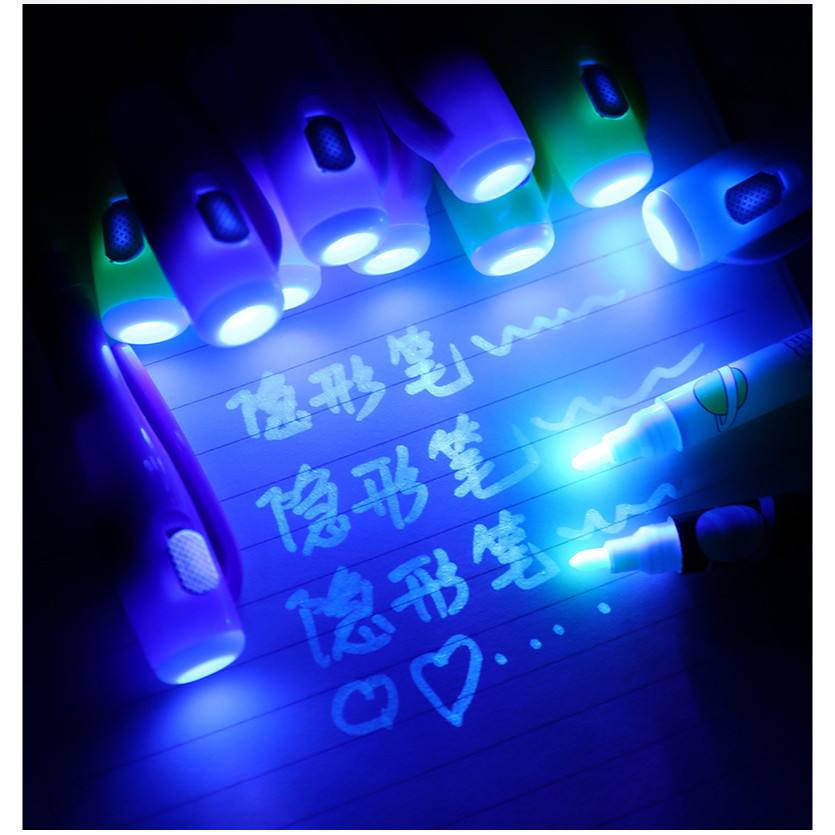 

Pulpen Magic Invisible Tinta Transparant Sinar Uv 1131