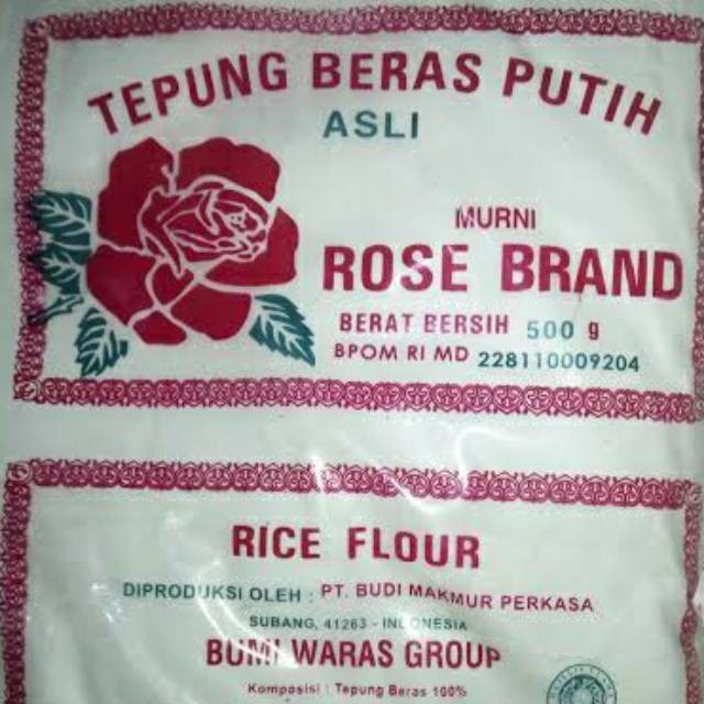 

Tepung Beras Rose Brand 500gr Grosir per DUS isi 20pcs