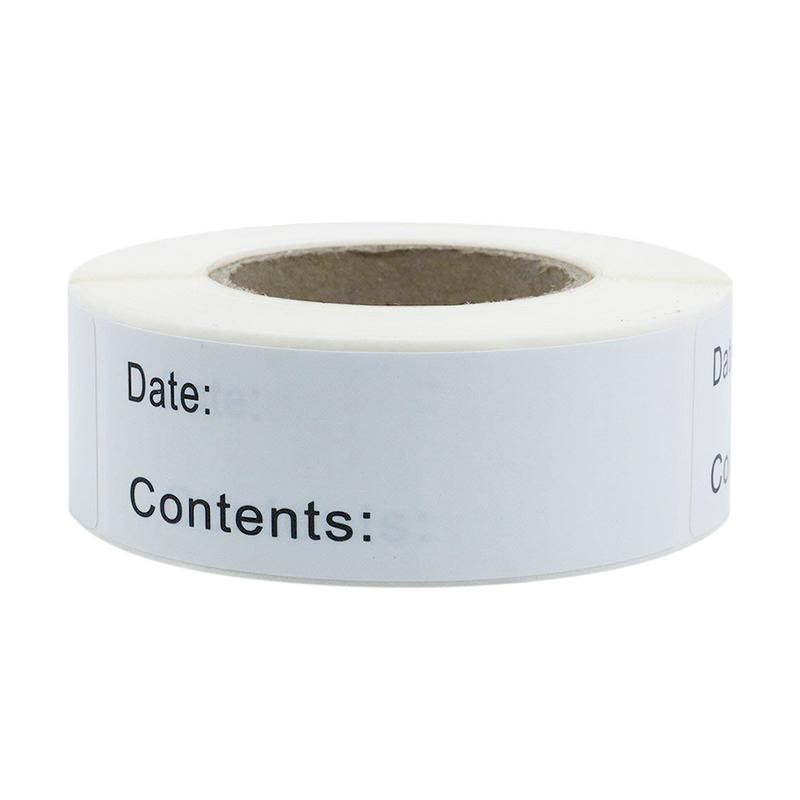 

Selfadhesive Detachable Frozen Food Label Easy To Clean Food Storage Frozen Sticker Plastic Paper Reusable Container Sticker