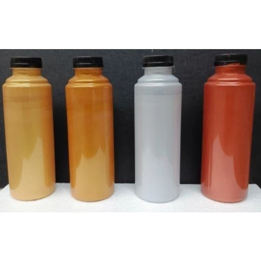 

PLAOSANSTORE Cat Akrilik PREMIUM Metalik Gold, Silver, Bronze 500 gram - Cat Lukis Acrylic