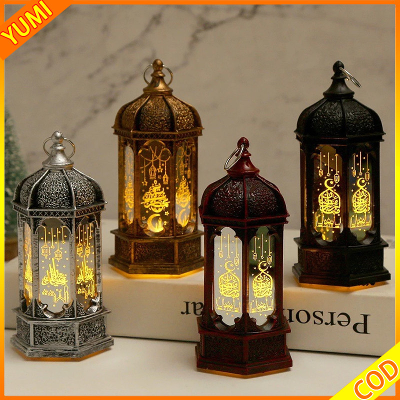 LED Lampu Lilin Lentera Lampu Lilin Gantung Dekorasi Eid Mubarak Lentera Led Kubah Masjid Lampu Deko