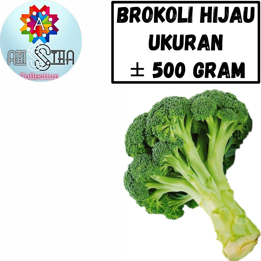 

Brokoli Hijau Sayuran Segar Ukuran Kurang lebih 500 Gram