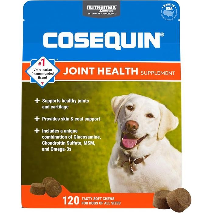 Cosequin Joint Health Supplement for Dogs - Glucosamine Chondroitin MSM Omega3 Suplemen Sendi Anjing