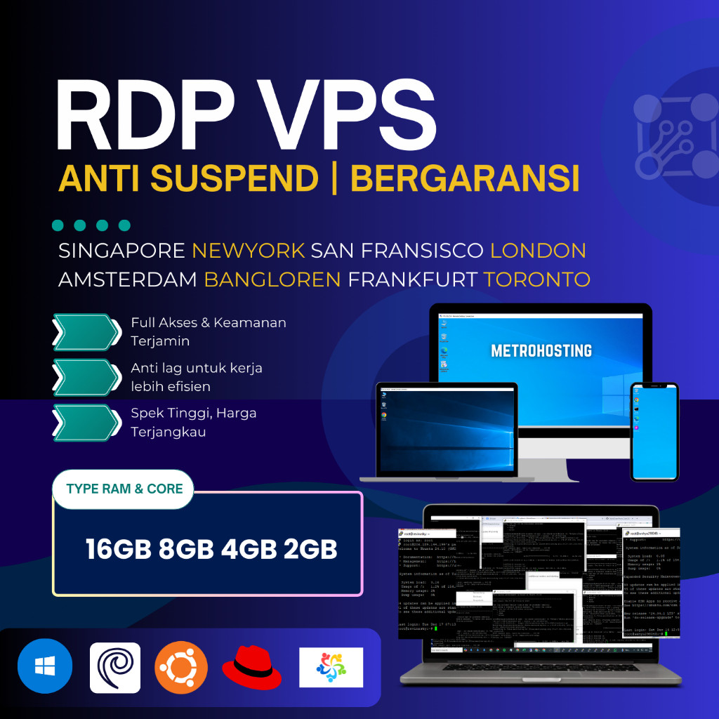 RDP Windows 1 Bulan FULL GARANSI