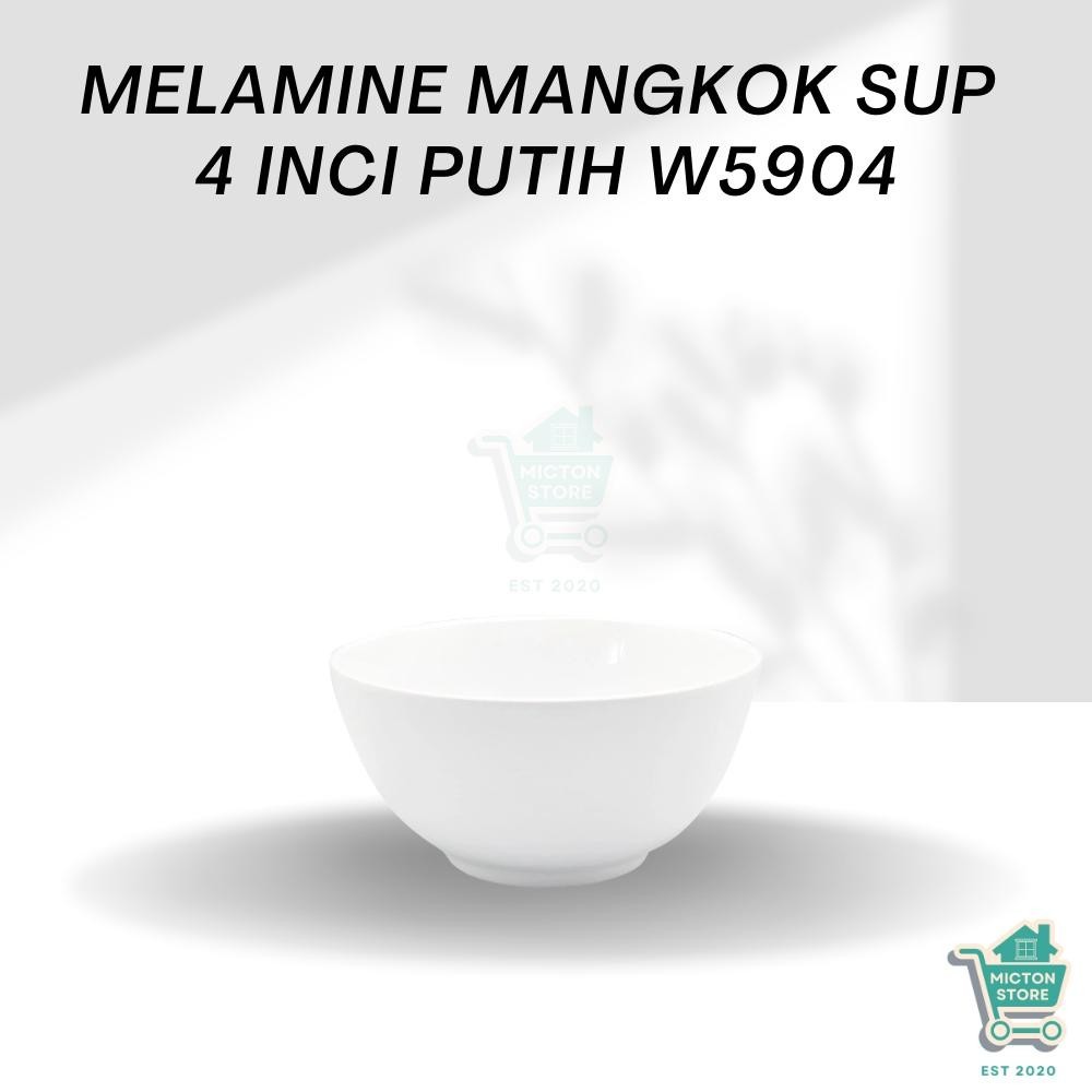 BIGTON Premium Mangkok Sup 4 Inch W5904 Mangkok Sup Melamin Mangkuk Makan Melamin Mangkok Cekung Mel