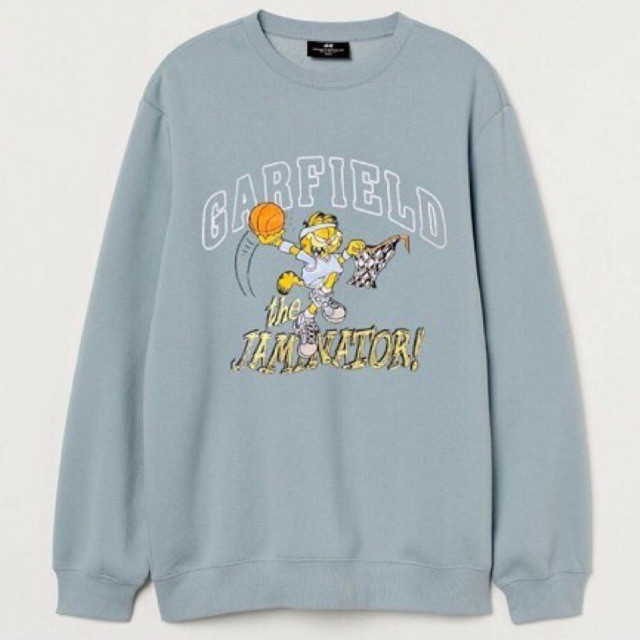 FAGRES_SHOP Sweater Crewneck Pria Garfied h&M / Jaket Hoodie Nasa Garfield Original Usa newyork