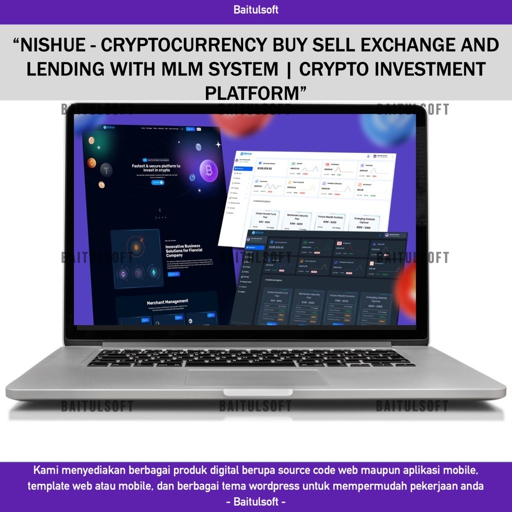 SOURCE CODE APLIKASI WEB NISHUE - CRYPTOCURRENCY BUY SELL EXCHANGE AND LENDING WITH MLM SYSTEM | CRY