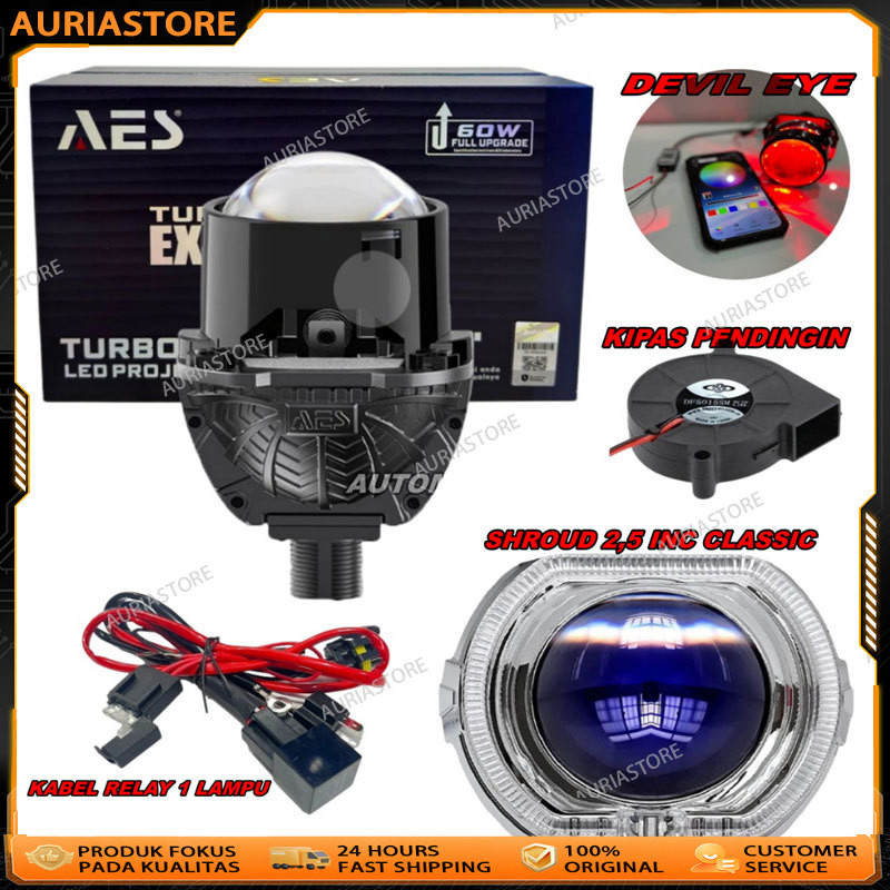 Combo Paket Hemat Biled Turbo SE V2 70 Watt Original Biled AES Paketan Set Motor | Biled Projie AES 