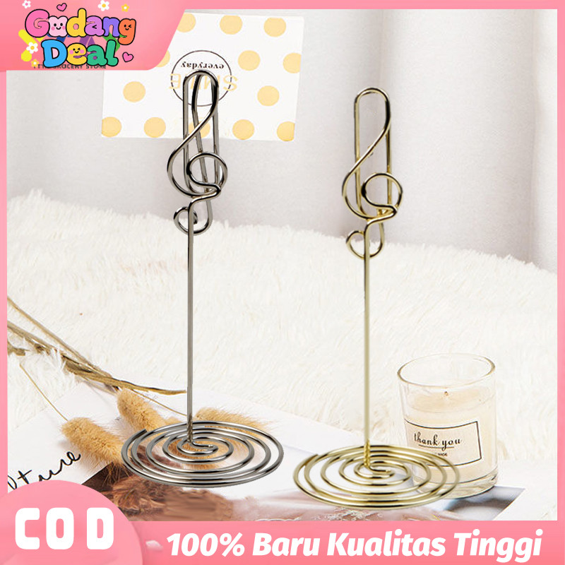 

5PCS Paper Clip Stand Kreatif Tiang Nomor Meja Photo Card Holder Table Number Stand