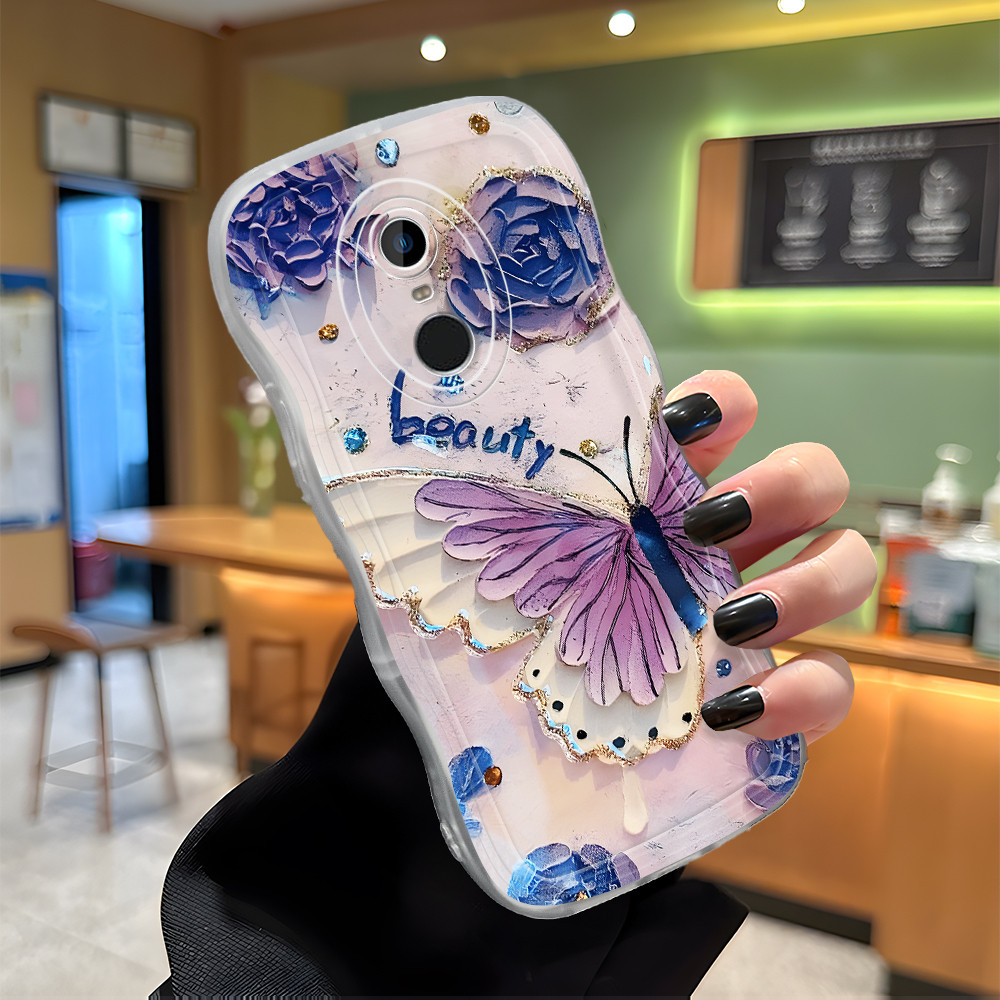 Casing Hp Untuk Xiaomi Redmi Note 4 4X Pro Softcase Mode Phone Cover Purple Butterfly 5016 Cesing Bi