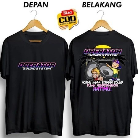 Kaos Distro OPERATOR SOUND SYSTEM, Kaos sound system, atasan sound sistem