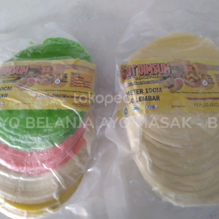 

Kulit Dimsum (frozen) per pack isi 50 lembar