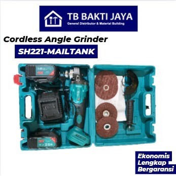 Gerinda Baterai Brushles 21V / Cordless Angle Grinder 6900rpm / Mesin Gerinda Baterai Tangan Mailtan