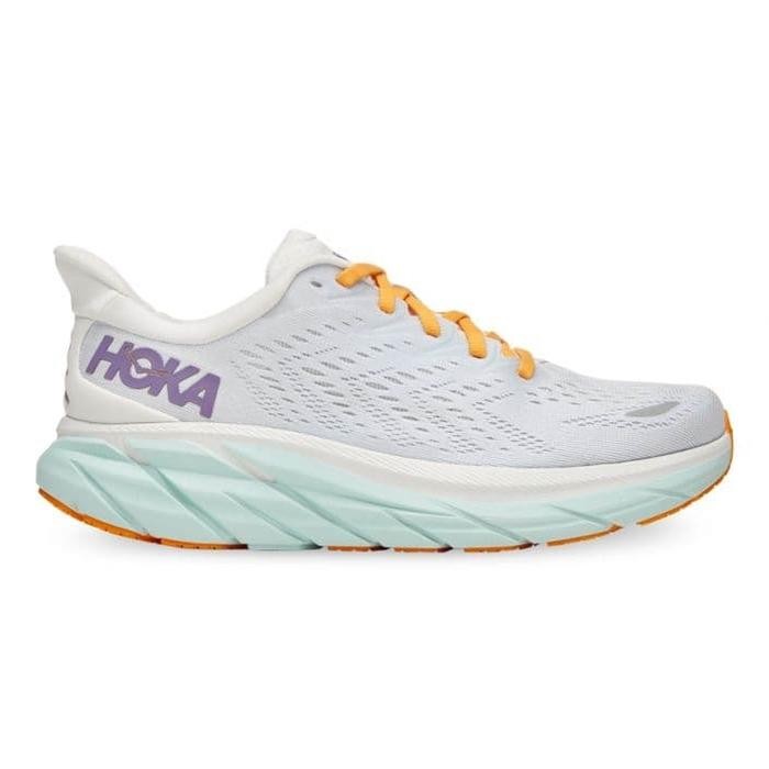 Sepatu Hoka One One Clifton 8 / Blanc De Blanc White / Running Women's