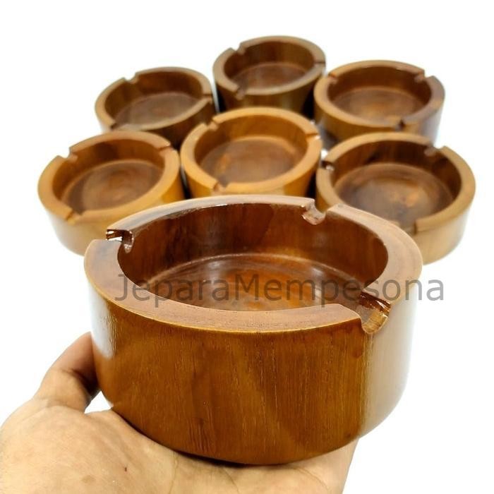 Asbak Rokok Unik Antik Dari Kayu Jati Asli JM5476