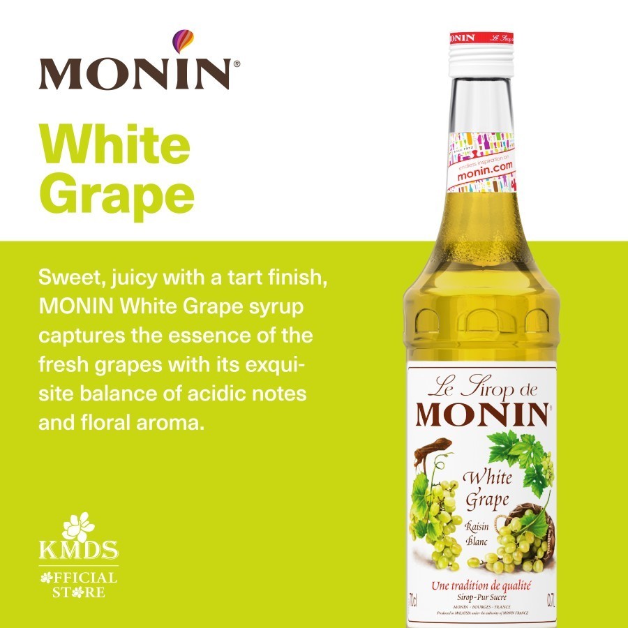 

Monin White Grape Syrup Kemasan Repack Sirup Made in France