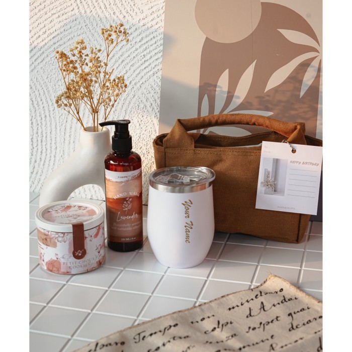 

✨TERLARIS✨ -KIRA- Hampers tas/souvenir tas/hampers birthday/tas canvas/kado tas - TIPE B, Camel