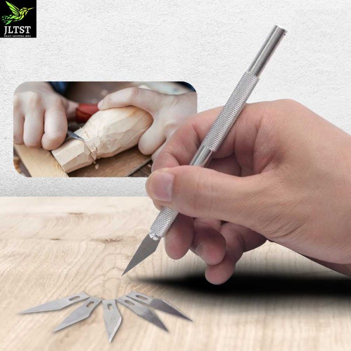 

Art Knife Stiker Kayu Crafting Pisau Ukir Pahat Engraving Cutting Pen